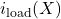 i_{\text{load}}(X)