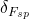 \delta_{F_{sp}}