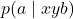 p(a \mid xyb)