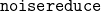 \texttt{noisereduce}