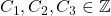 C_1,C_2,C_3 \in \mathbb{Z}