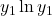 y_1 \ln y_1