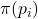 {\pi(p_i)}