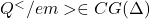Q^</em> \in CG(\Delta)