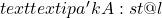 text{textipa{'kA:st@l}}