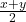 \frac{x+y}{2}