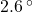 2.6\, ^\circ