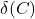 \delta(C)