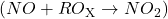 (NO + RO\textsubscript X \rightarrow NO\textsubscript2)