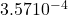3.57&times;10^{-4}