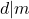 d|m