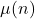 \mu (n)