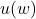 u(w)