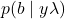 p(b \mid y \lambda)