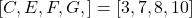 [C,E, F, G,]=[3,7,8,10]
