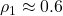 \rho_1 \approx 0.6