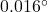 0.016^\circ