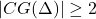|CG(\Delta)| \geq 2