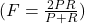 (F = \frac{2PR}{P+R})