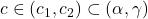 c \in (c_1, c_2) \subset (\alpha, \gamma)