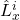 \hat{L}_x^i