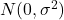 N(0,\sigma^2)