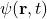 \psi(\mathbf{r}, t)