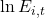 \ln E_{i,t}