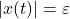 |x(t)|=\varepsilon