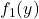 f_1(y)