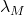 \lambda_{M}