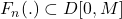 {F_n(.) \subset D[0,M]}