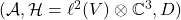 (\mathcal{A}, \mathcal{H} = \ell^2(V)\otimes\mathbb{C}^3, D)