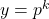 y=p^k