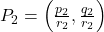 P_2=\left(\frac{p_2}{r_2}, \frac{q_2}{r_2}\right)