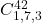 C_{1,7,3}^{42}