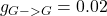 g_{G->G}= 0.02