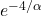 e^{-4/\alpha}