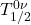 T_{1/2}^{0\nu}