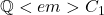 \mathbb{Q}<em>{C_1}