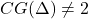 CG(\Delta) \neq 2