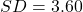 SD=3.60