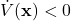 \dot{V}(\mathbf{x}) < 0