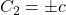 C_2 = \pm c