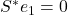 S^* e_1 = 0