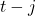 t-j
