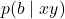 p(b \mid xy)