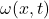 \omega(x,t)