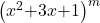{\left(x^2\mathrm{+}3x\mathrm{+}1\right)}^m
