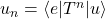 u_n = \langle e | T^n | u \rangle